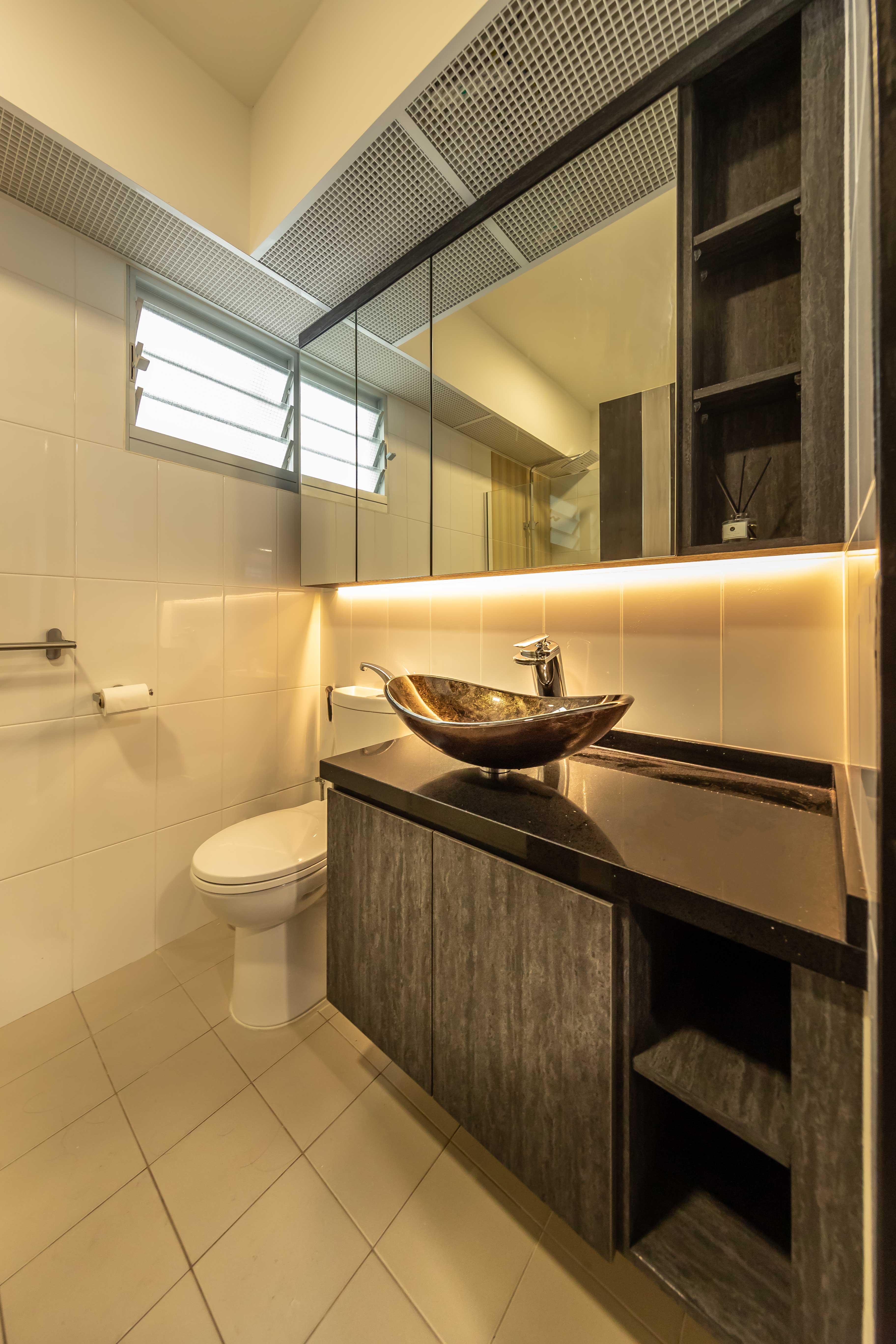 Contemporary, Modern Design - Bathroom - HDB 5 Room - Design by LOME Interior