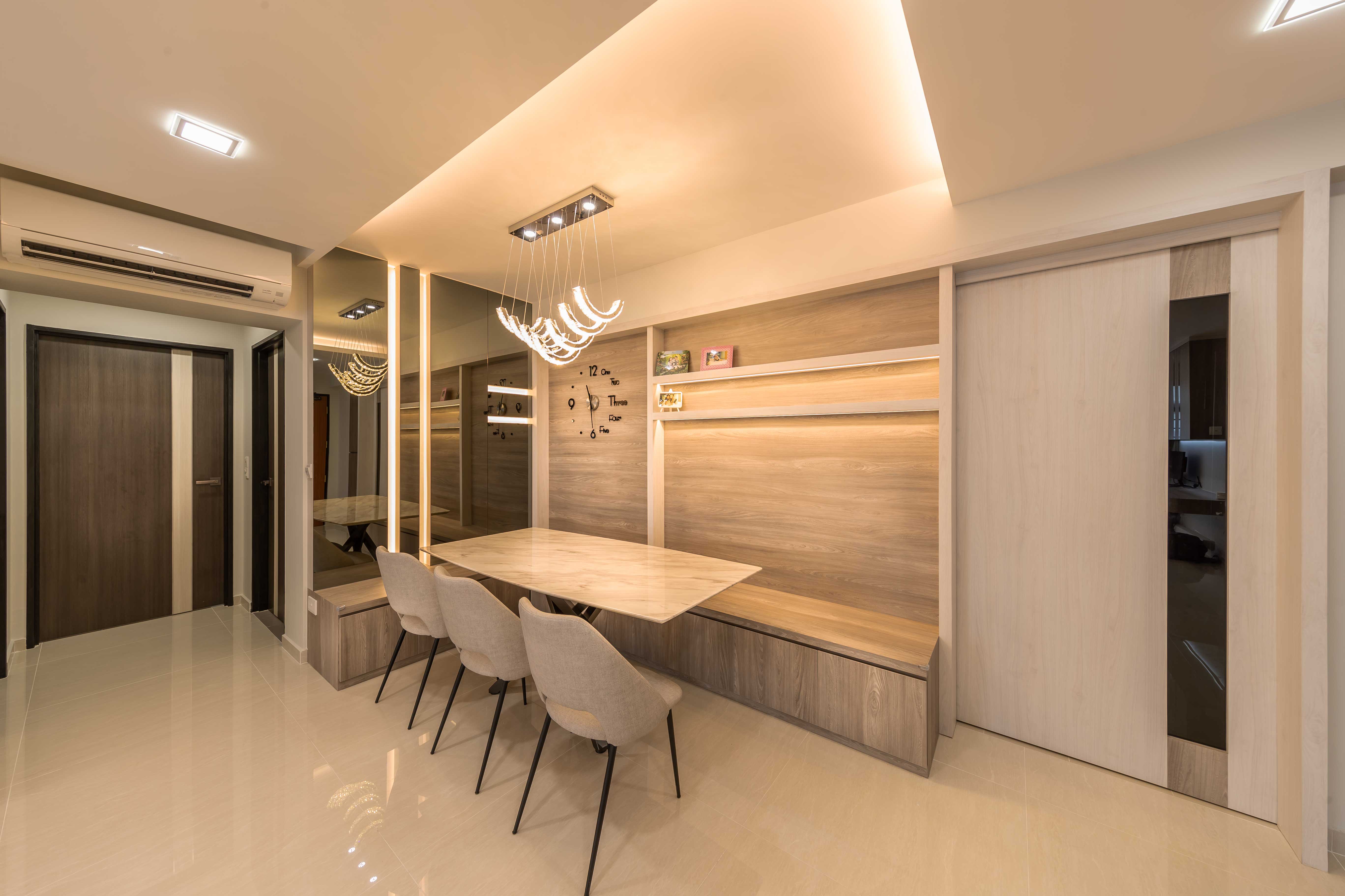 Contemporary, Modern Design - Dining Room - HDB 5 Room - Design by LOME Interior