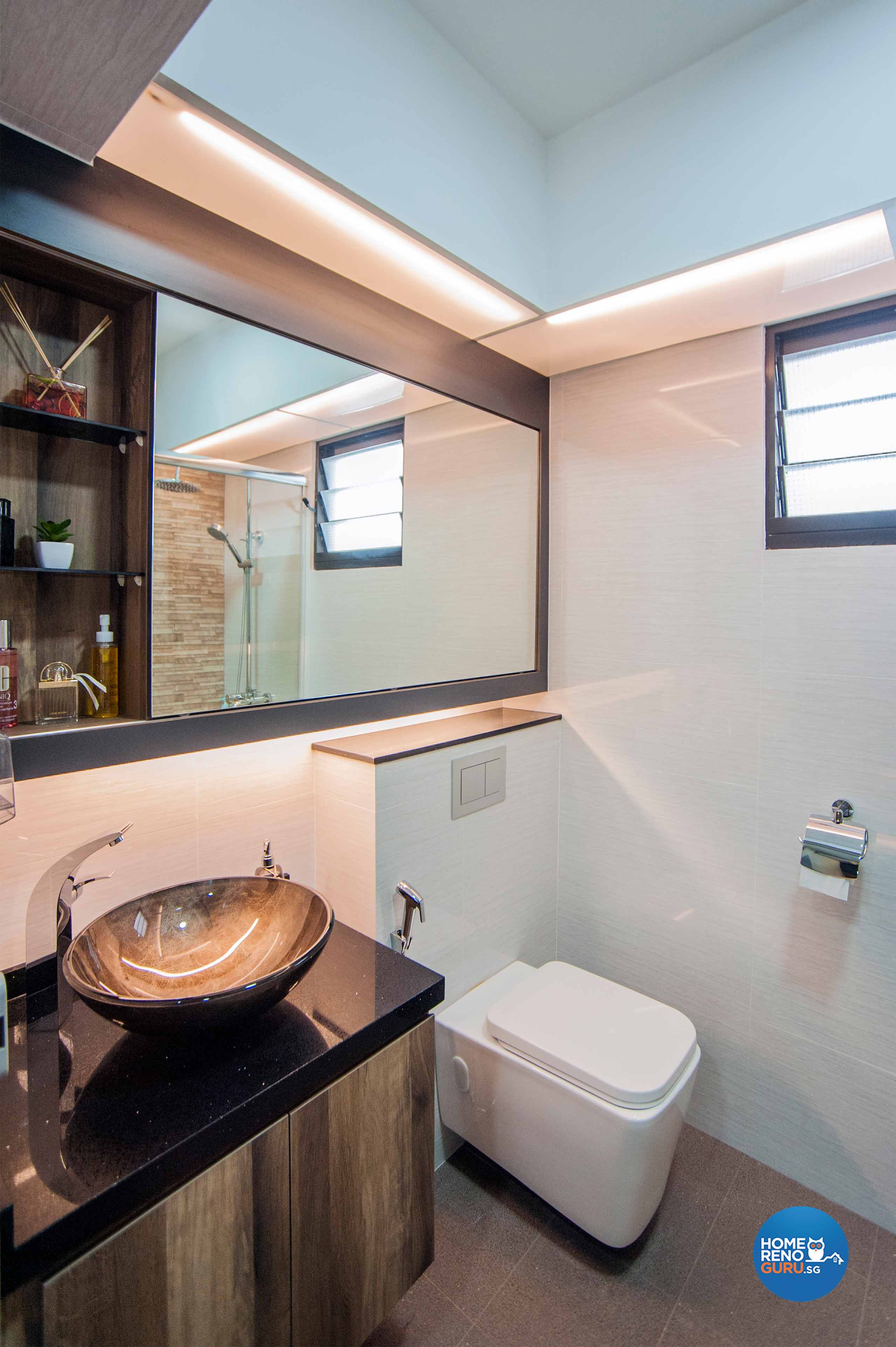 Modern, Resort, Rustic Design - Bathroom - HDB 4 Room - Design by LOME Interior