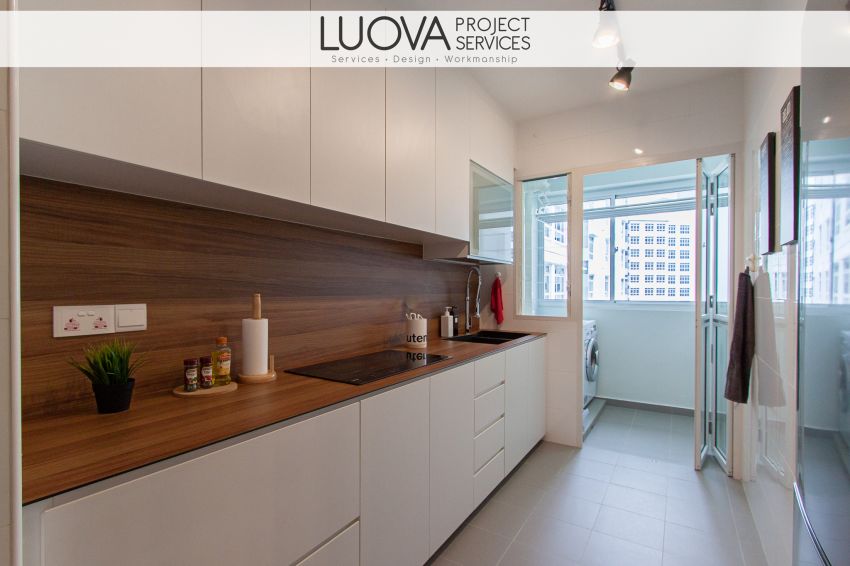 Minimalist, Scandinavian Design - Kitchen - HDB 4 Room - Design by Luova Project Services