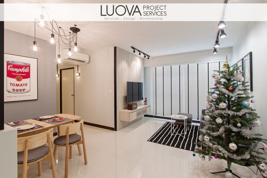 Minimalist, Scandinavian Design - Living Room - HDB 4 Room - Design by Luova Project Services