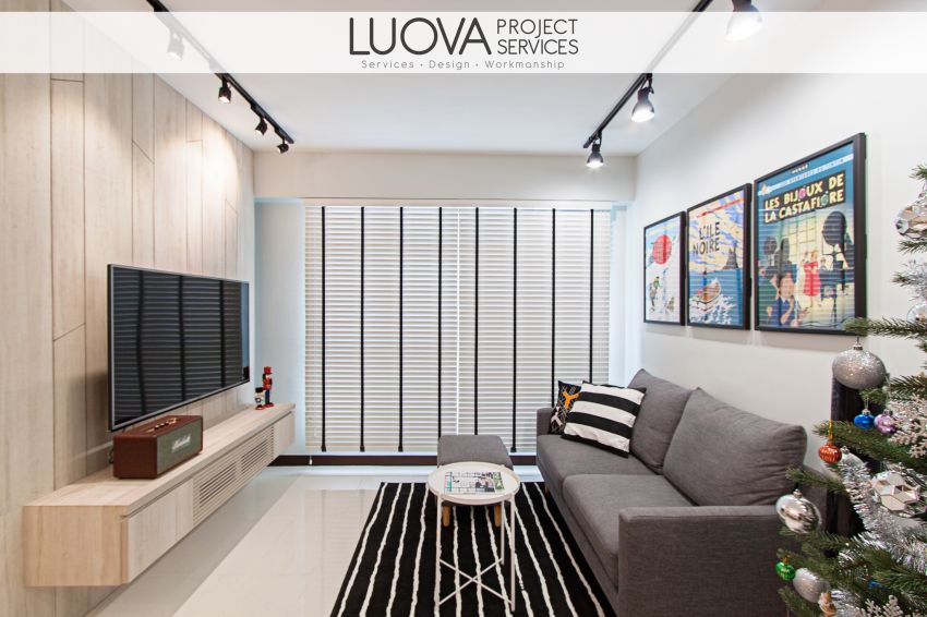 Minimalist, Scandinavian Design - Living Room - HDB 4 Room - Design by Luova Project Services