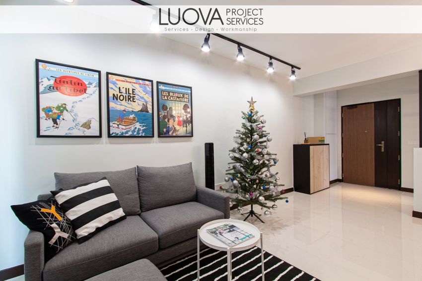 Minimalist, Scandinavian Design - Living Room - HDB 4 Room - Design by Luova Project Services