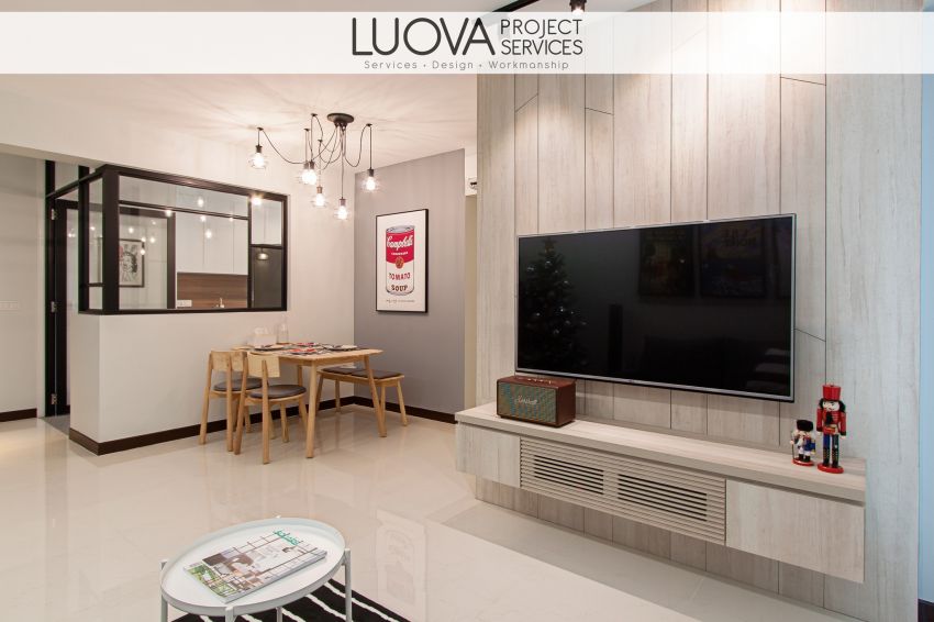 Minimalist, Scandinavian Design - Living Room - HDB 4 Room - Design by Luova Project Services