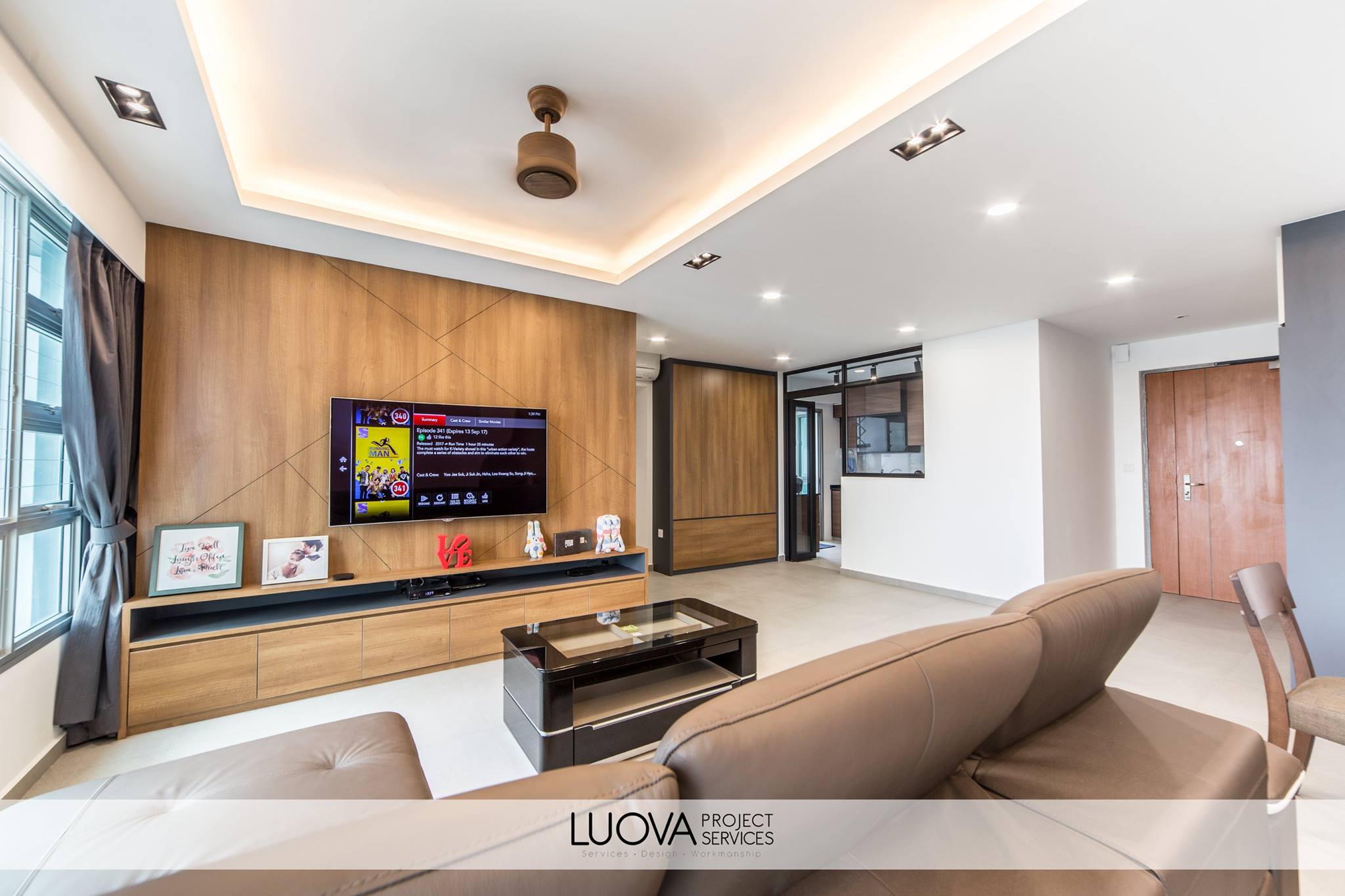 Resort Design - Living Room - HDB 5 Room - Design by Luova Project Services