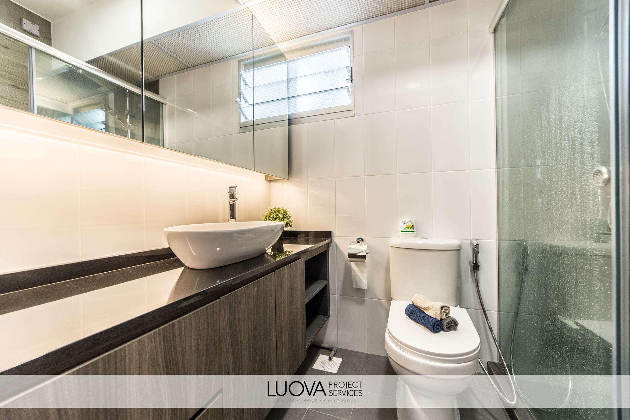 Resort Design - Bathroom - HDB 5 Room - Design by Luova Project Services