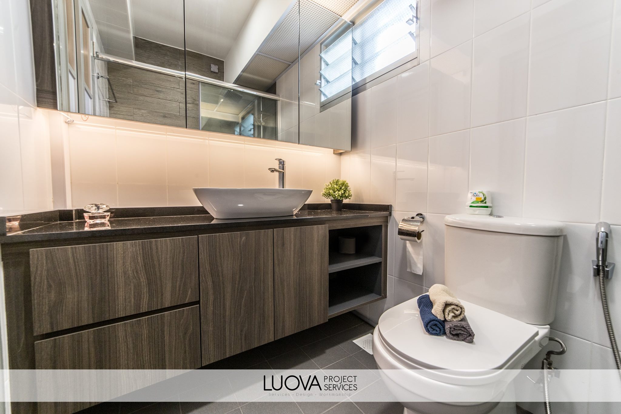 Resort Design - Bathroom - HDB 5 Room - Design by Luova Project Services