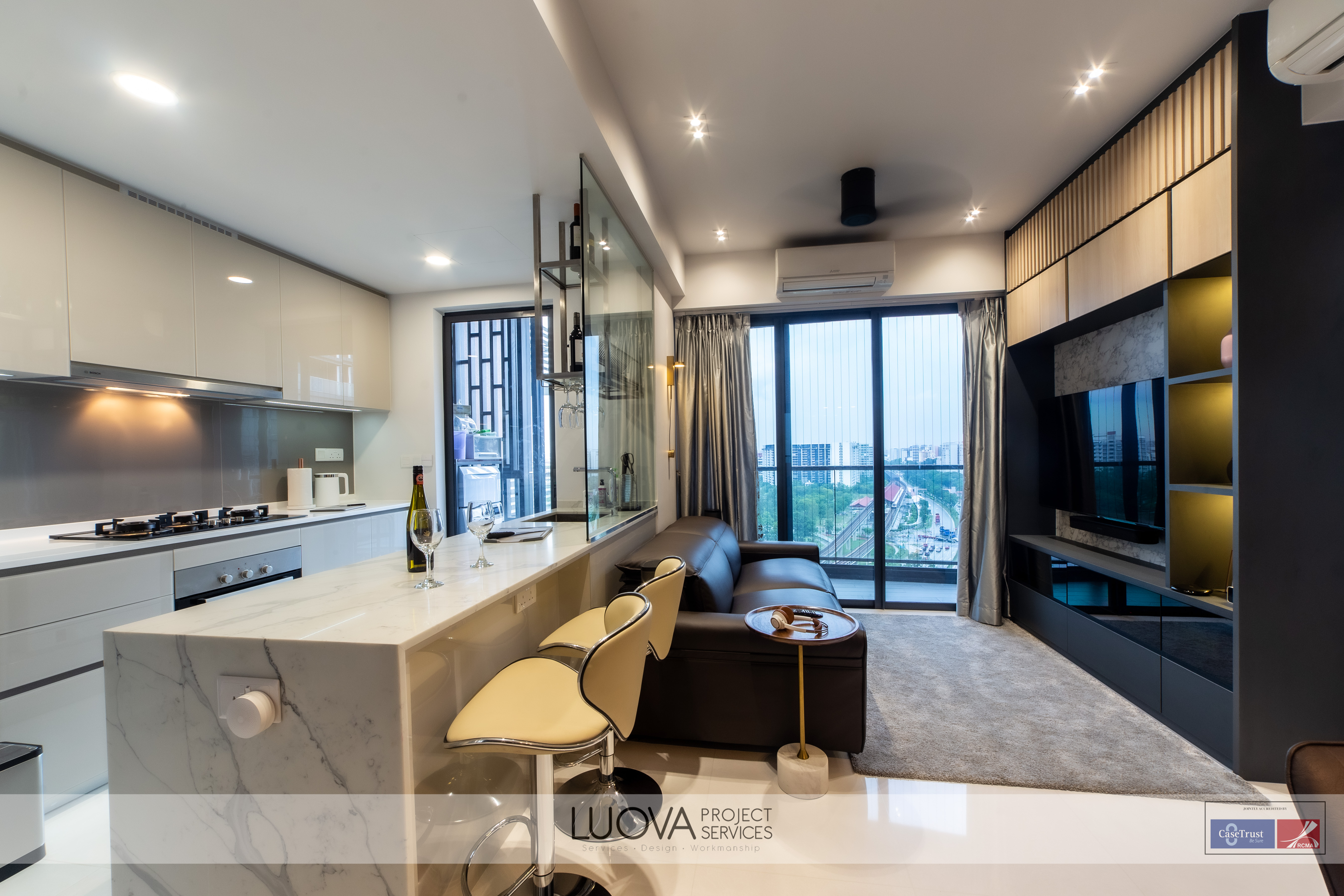 Modern Design - Kitchen - HDB 3 Room - Design by Luova Project Services