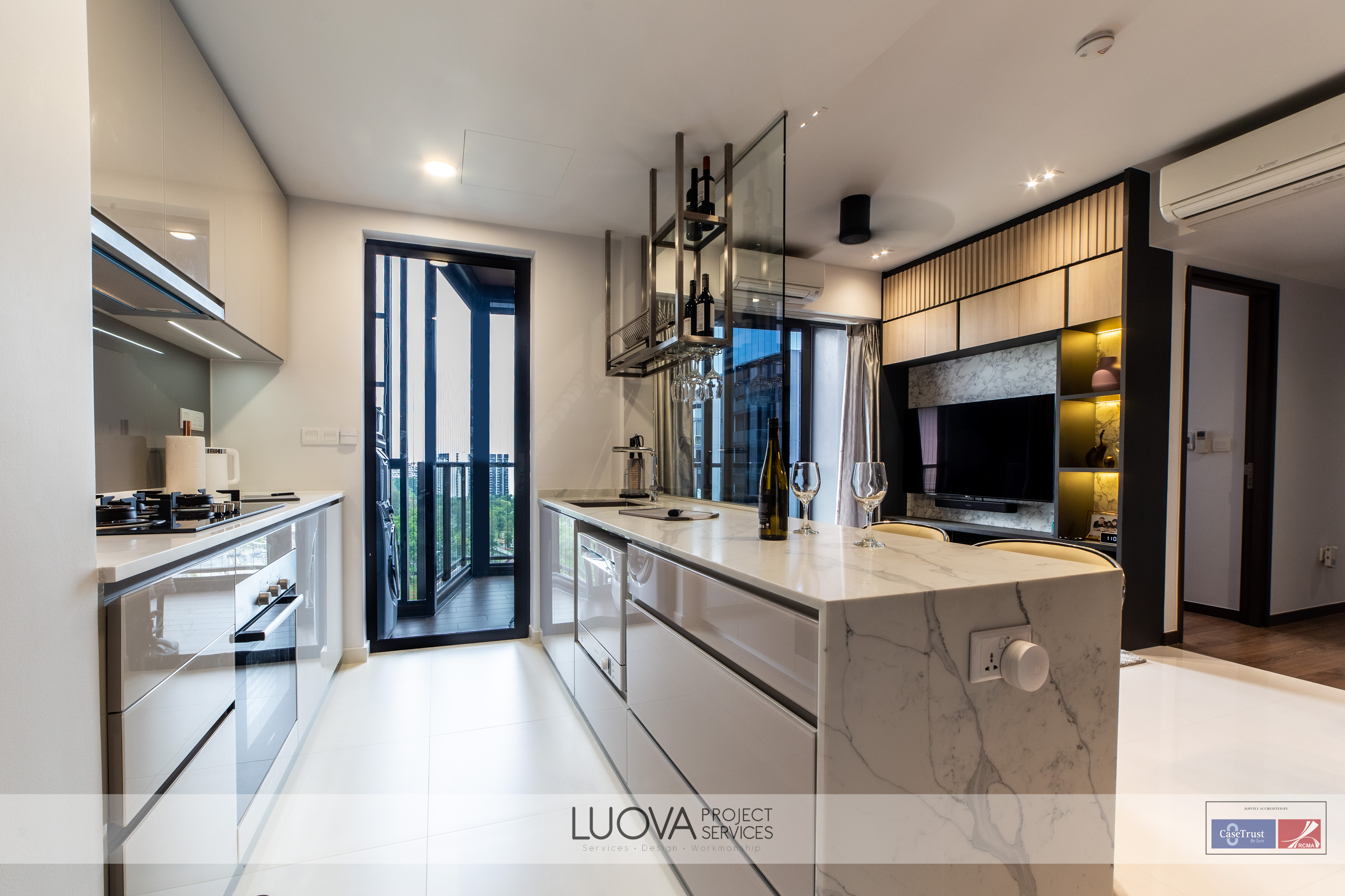 Modern Design - Kitchen - HDB 3 Room - Design by Luova Project Services