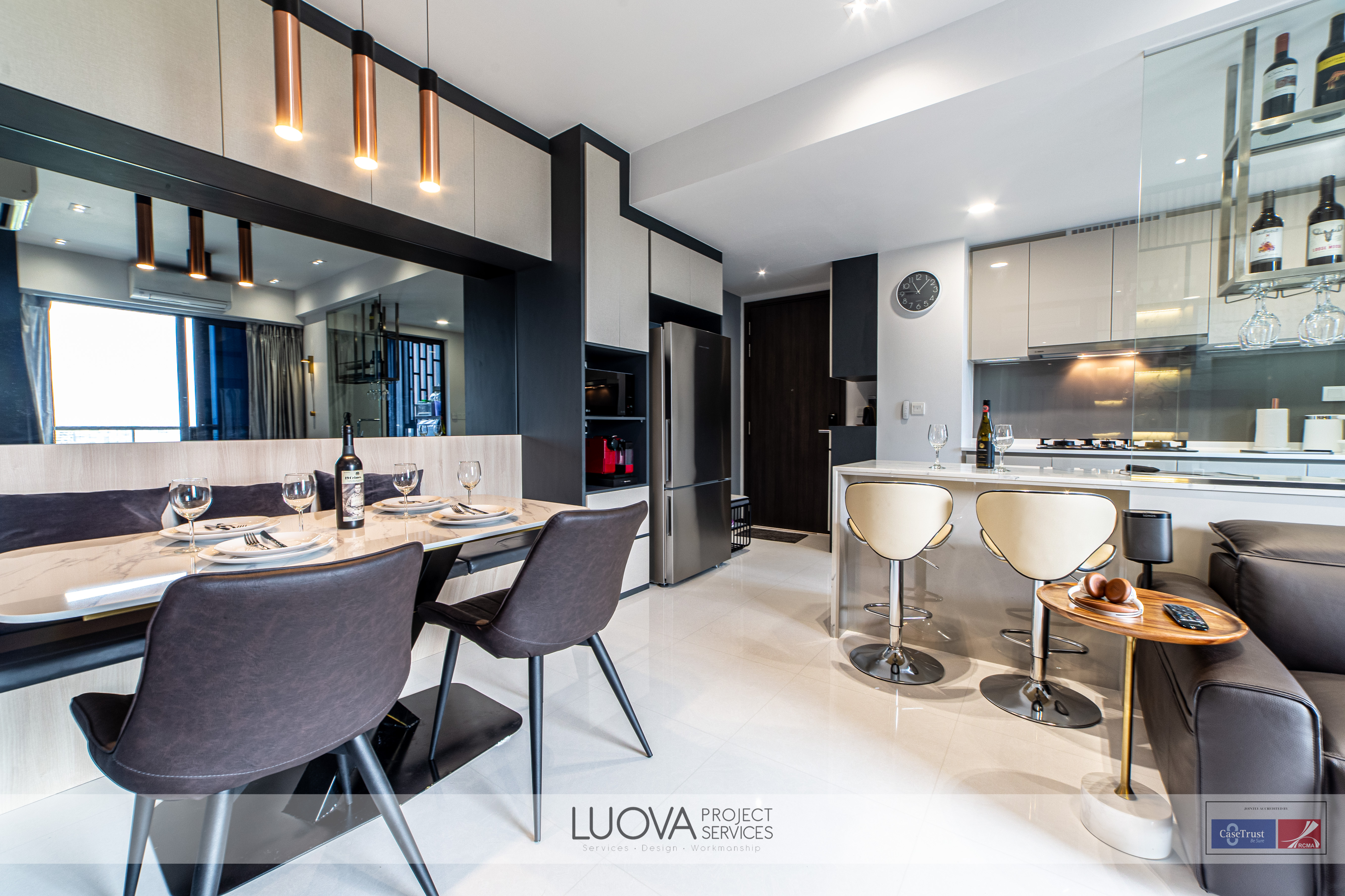 Modern Design - Dining Room - HDB 3 Room - Design by Luova Project Services