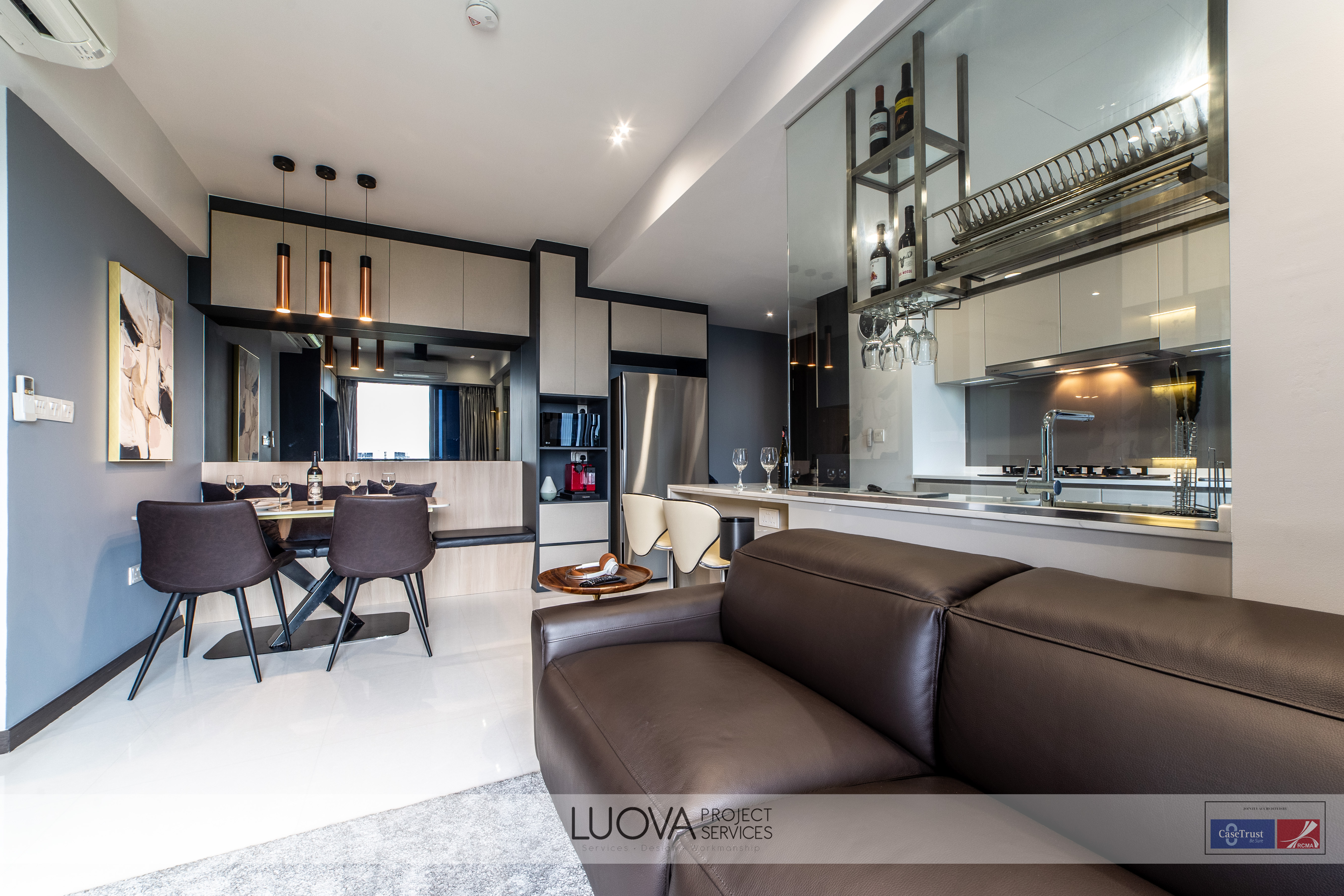 Modern Design - Living Room - HDB 3 Room - Design by Luova Project Services