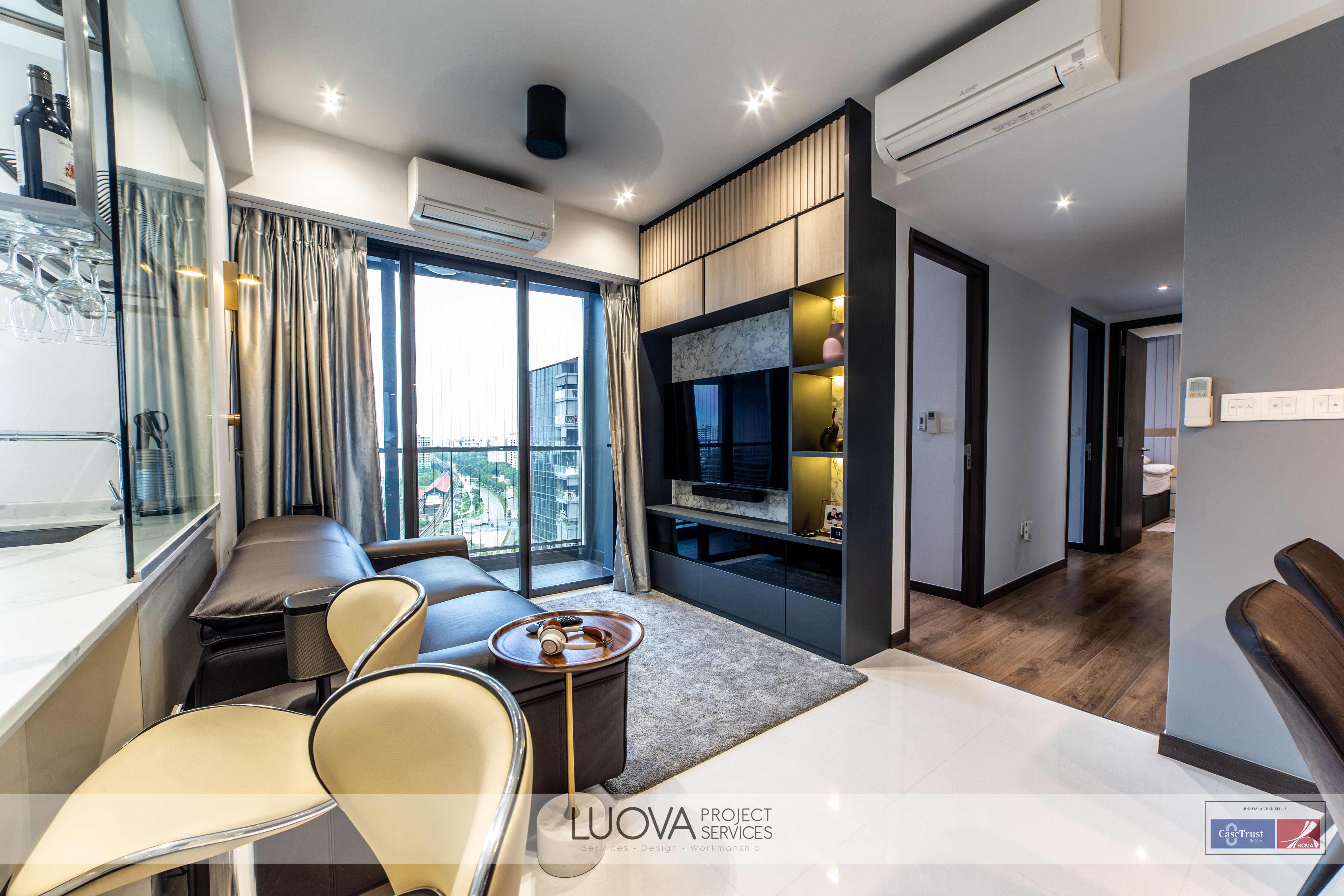 Modern Design - Living Room - HDB 3 Room - Design by Luova Project Services