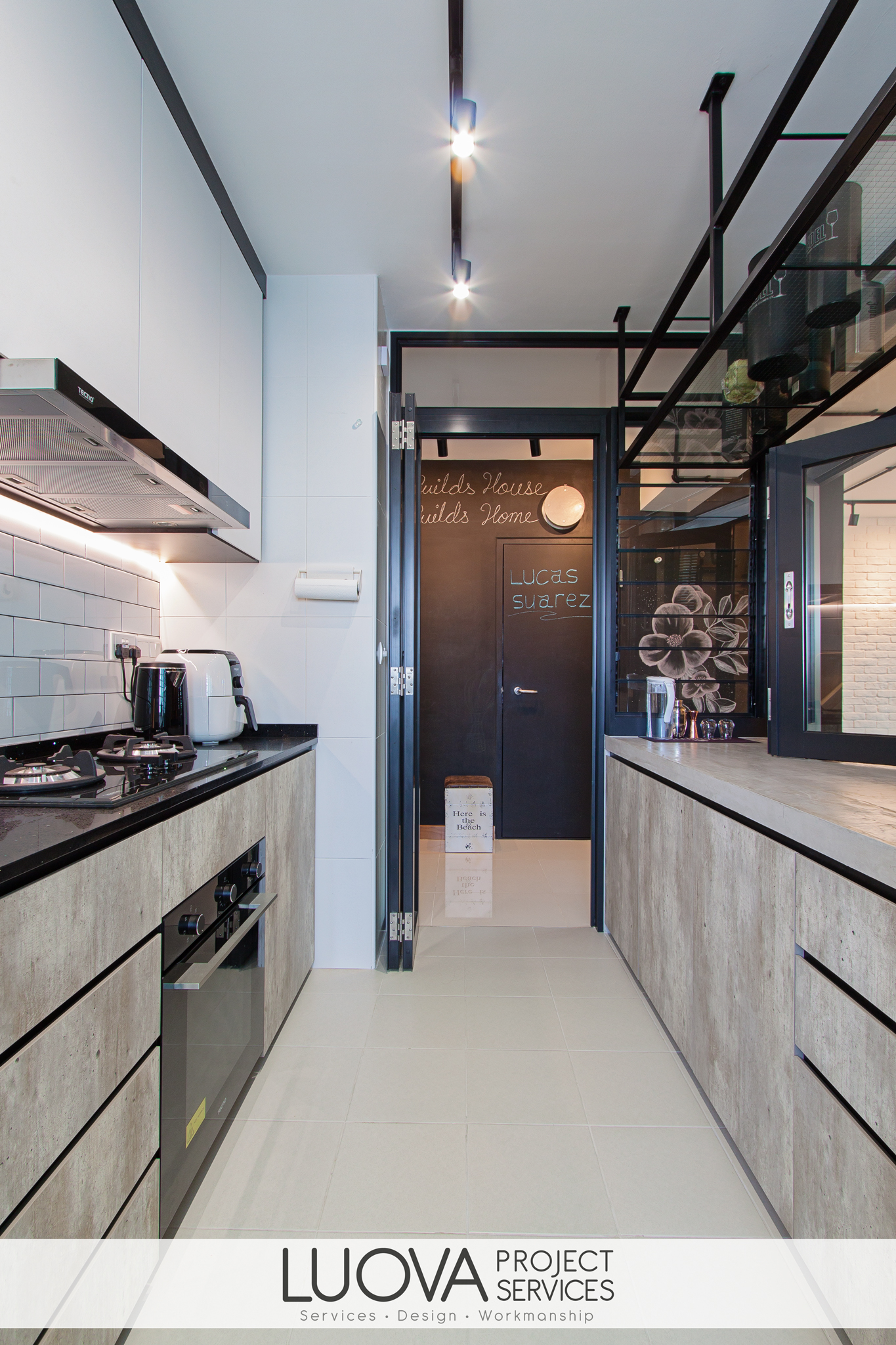 Industrial, Scandinavian Design - Kitchen - HDB 4 Room - Design by Luova Project Services