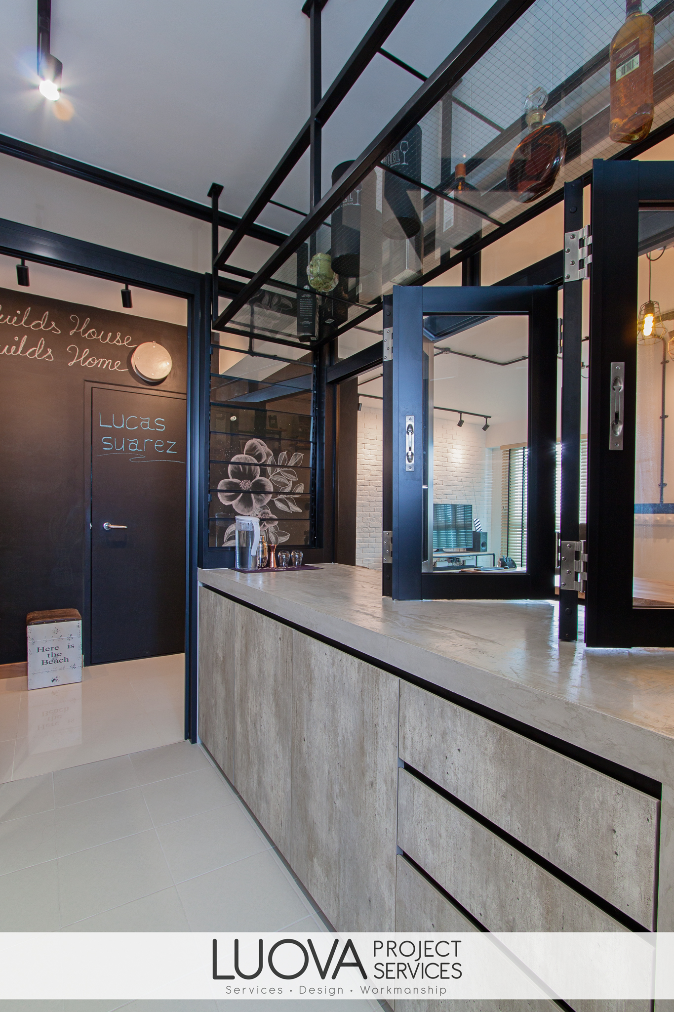 Industrial, Scandinavian Design - Kitchen - HDB 4 Room - Design by Luova Project Services
