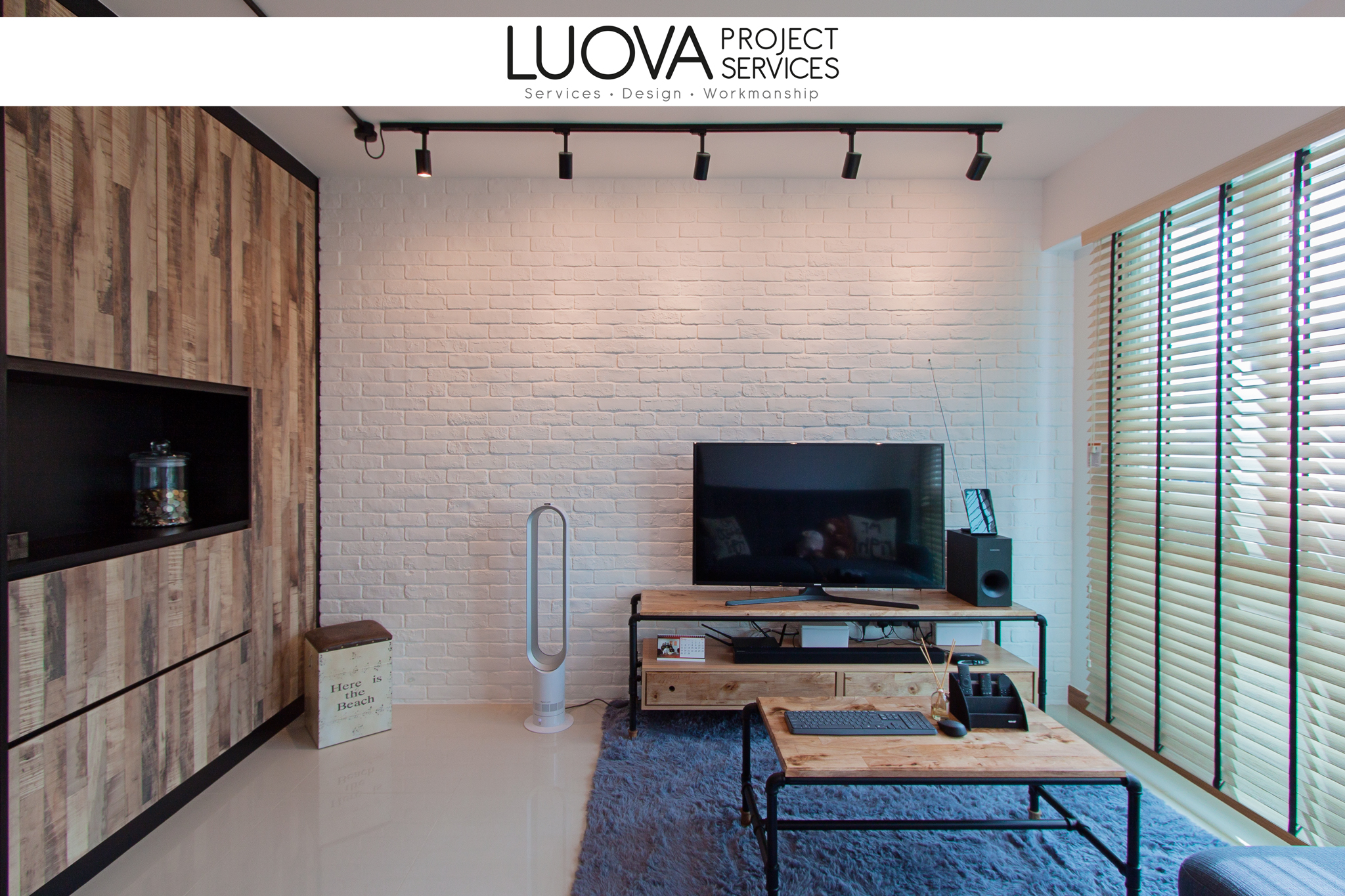 Industrial, Scandinavian Design - Living Room - HDB 4 Room - Design by Luova Project Services