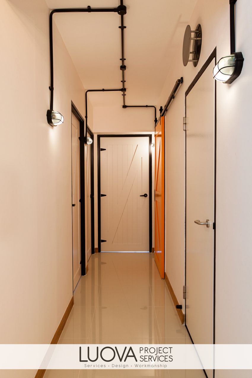 Industrial, Rustic, Scandinavian Design - Bedroom - HDB 5 Room - Design by Luova Project Services