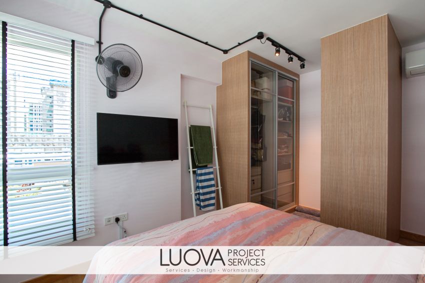 Industrial, Rustic, Scandinavian Design - Bedroom - HDB 5 Room - Design by Luova Project Services