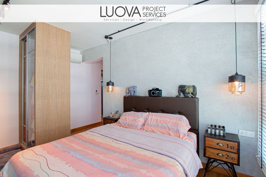 Industrial, Rustic, Scandinavian Design - Bedroom - HDB 5 Room - Design by Luova Project Services