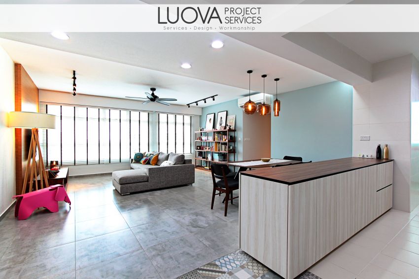 Eclectic, Scandinavian Design - Living Room - HDB 5 Room - Design by Luova Project Services