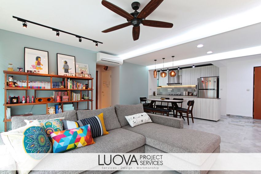 Eclectic, Scandinavian Design - Living Room - HDB 5 Room - Design by Luova Project Services