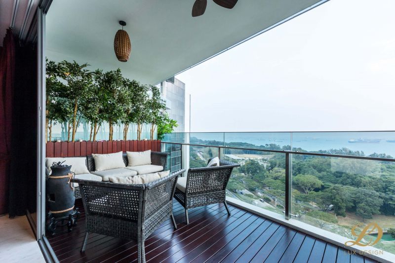 Classical, Modern Design - Balcony - Condominium - Design by Lux Design Pte Ltd