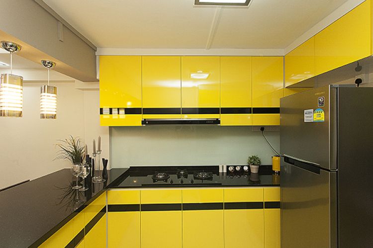 Contemporary, Modern Design - Kitchen - HDB 3 Room - Design by Lux Design Pte Ltd