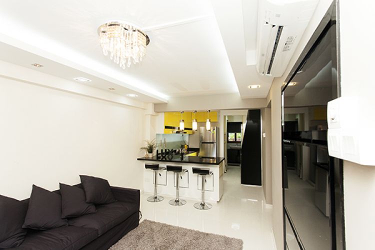 Contemporary, Modern Design - Living Room - HDB 3 Room - Design by Lux Design Pte Ltd