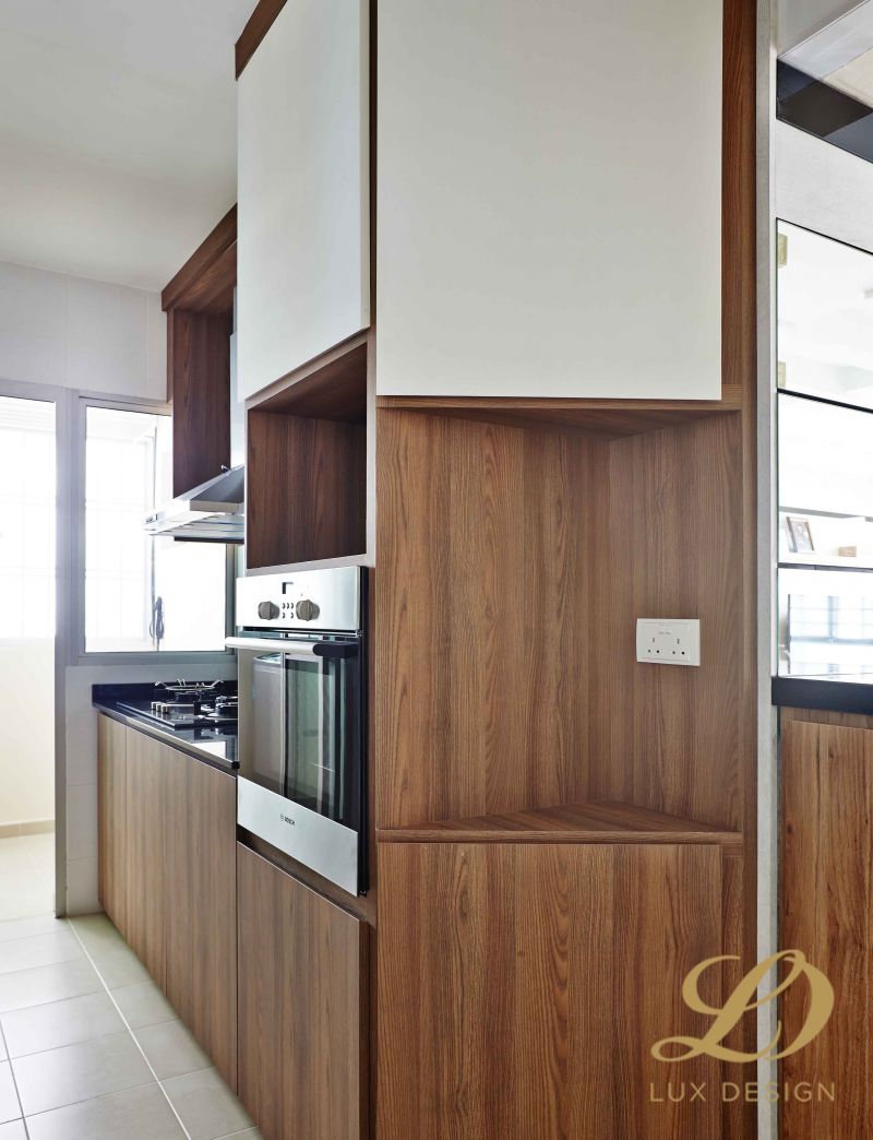 Contemporary, Modern, Scandinavian Design - Kitchen - HDB 4 Room - Design by Lux Design Pte Ltd