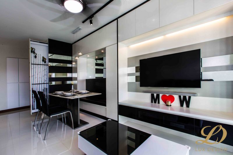 Contemporary, Modern Design - Dining Room - HDB 4 Room - Design by Lux Design Pte Ltd