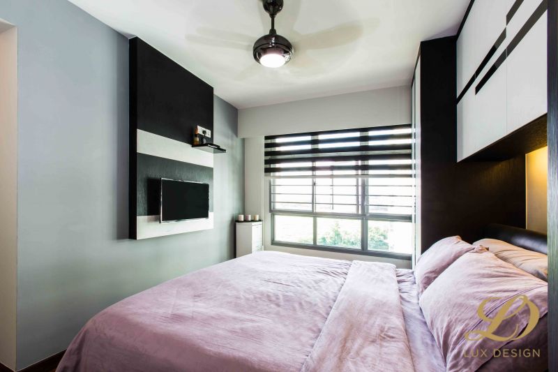 Contemporary, Modern Design - Bedroom - HDB 4 Room - Design by Lux Design Pte Ltd