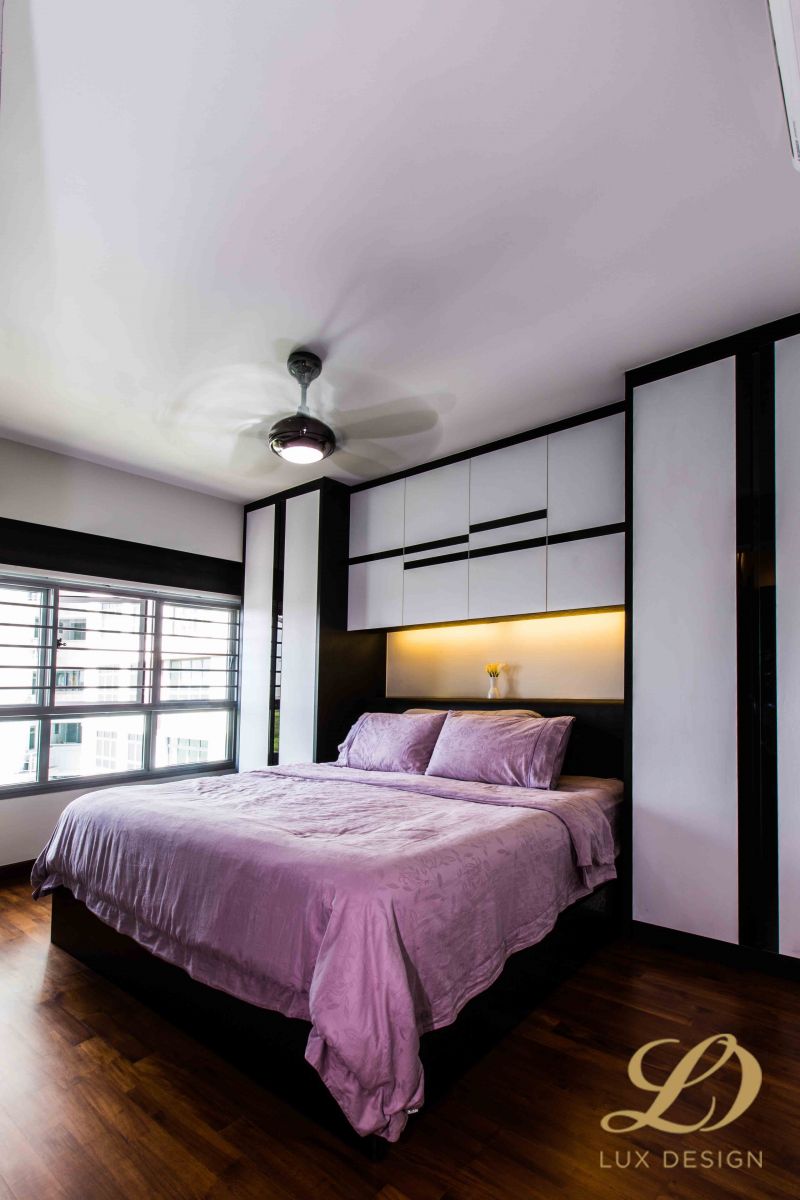 Contemporary, Modern Design - Bedroom - HDB 4 Room - Design by Lux Design Pte Ltd