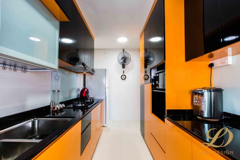 Contemporary, Modern Design - Kitchen - HDB 4 Room - Design by Lux Design Pte Ltd