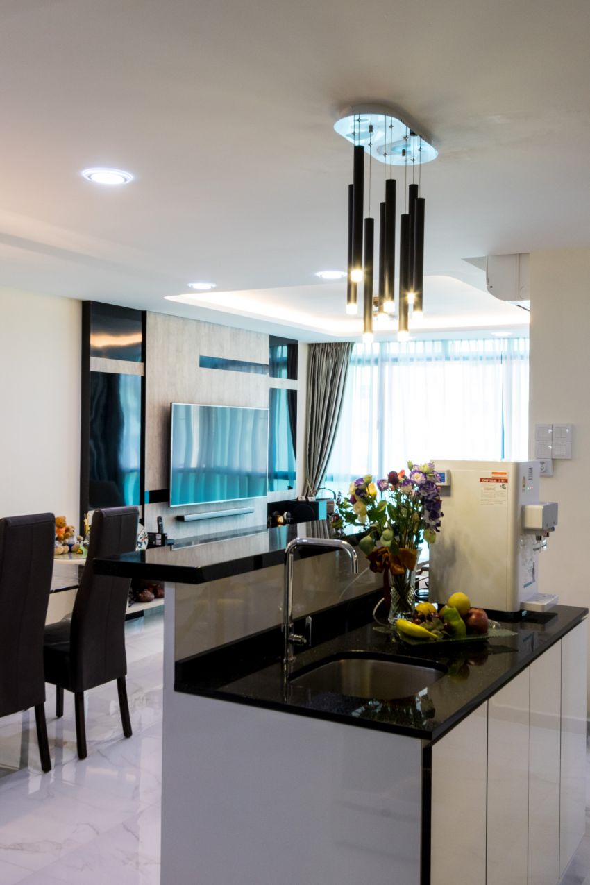 Modern Design - Dining Room - HDB 5 Room - Design by Lux Design Pte Ltd