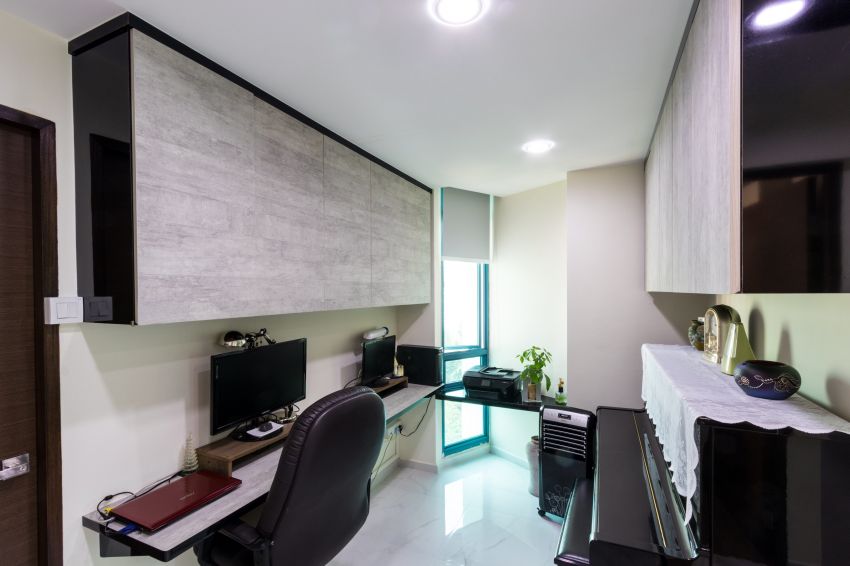 Modern Design - Study Room - HDB 5 Room - Design by Lux Design Pte Ltd