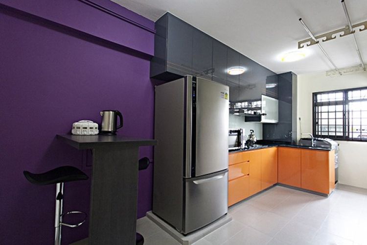 Contemporary, Modern Design - Kitchen - HDB 4 Room - Design by Lux Design Pte Ltd