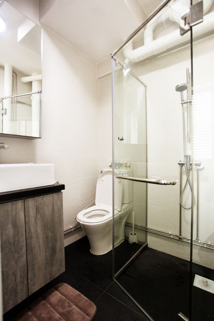 Contemporary, Modern Design - Bathroom - HDB 4 Room - Design by Lux Design Pte Ltd