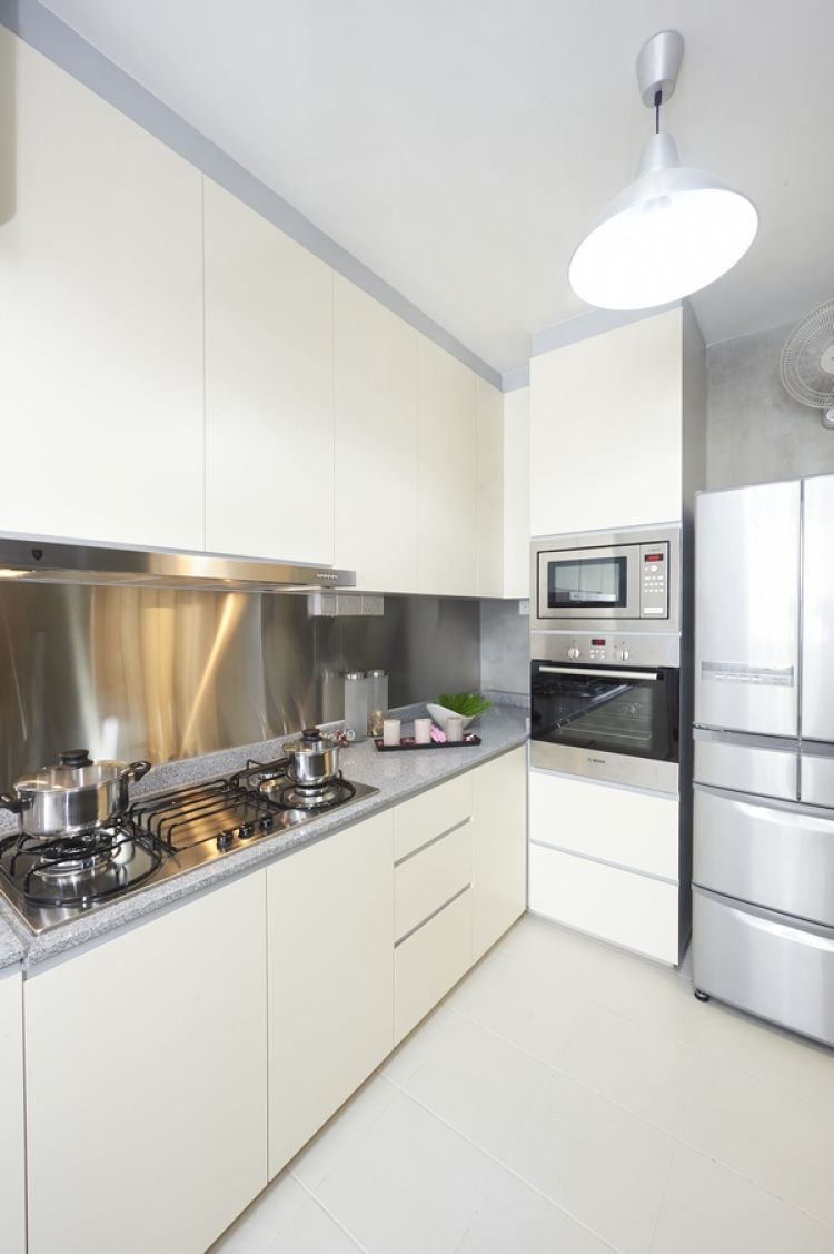 Minimalist, Modern, Scandinavian Design - Kitchen - HDB 4 Room - Design by Lux Design Pte Ltd