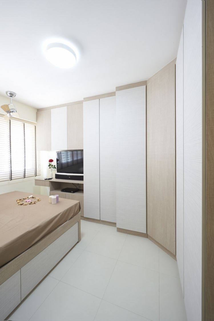 Minimalist, Modern, Scandinavian Design - Bedroom - HDB 4 Room - Design by Lux Design Pte Ltd