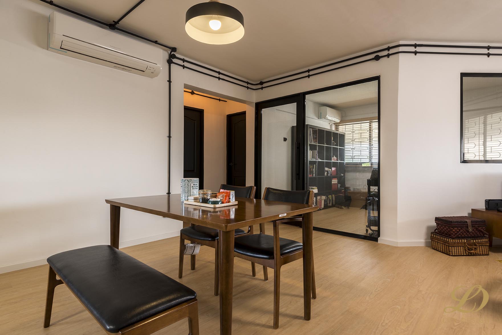 Industrial, Scandinavian Design - Dining Room - HDB 4 Room - Design by Lux Design Pte Ltd