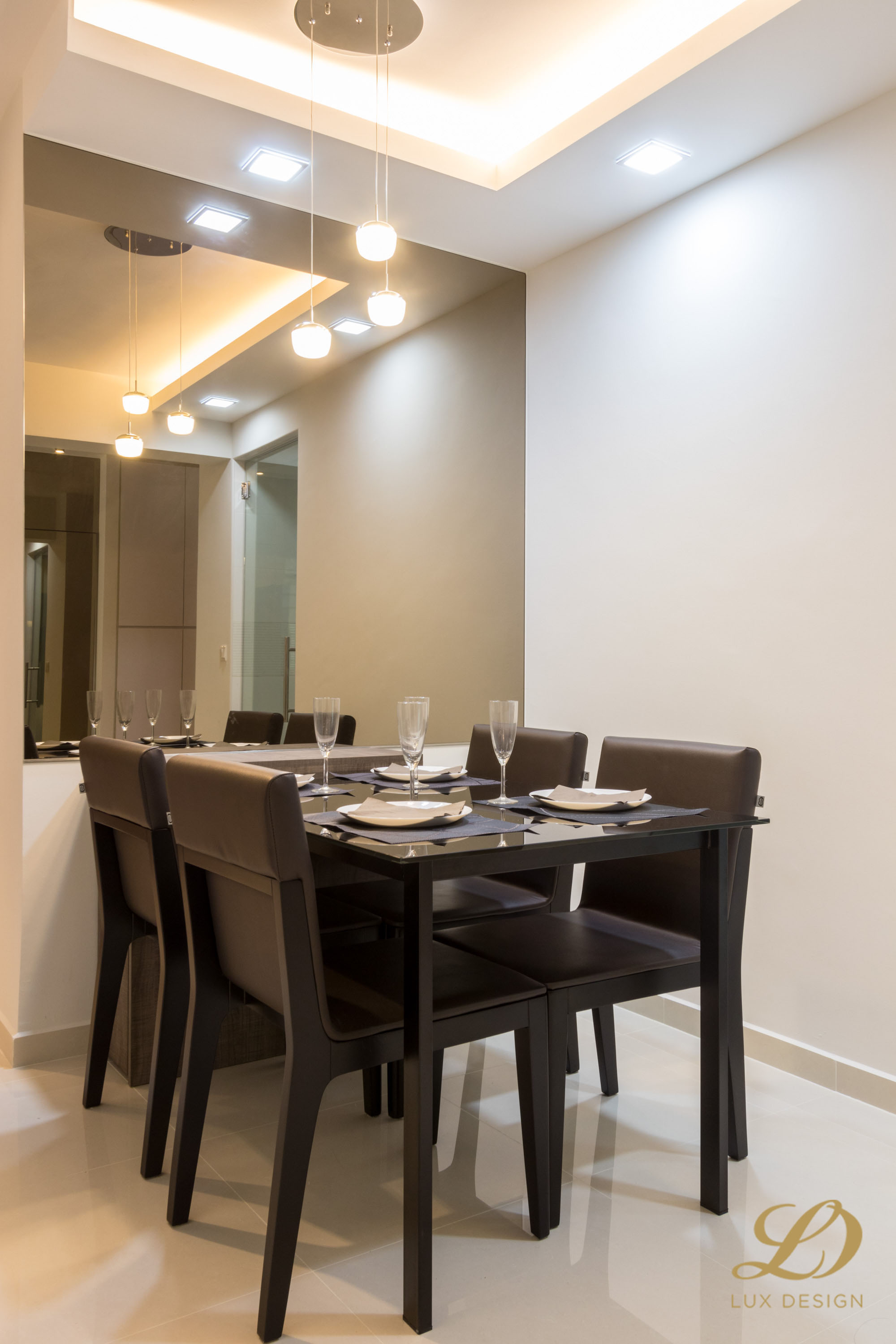 Scandinavian Design - Dining Room - HDB 4 Room - Design by Lux Design Pte Ltd