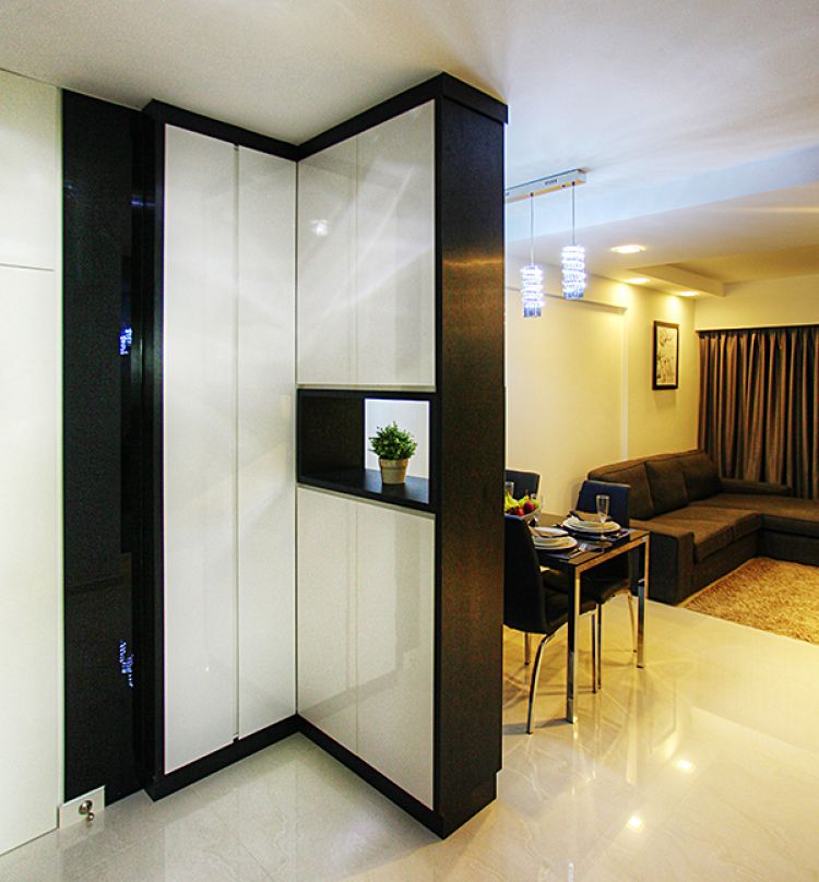 Contemporary, Modern Design - Living Room - HDB 4 Room - Design by Lux Design Pte Ltd