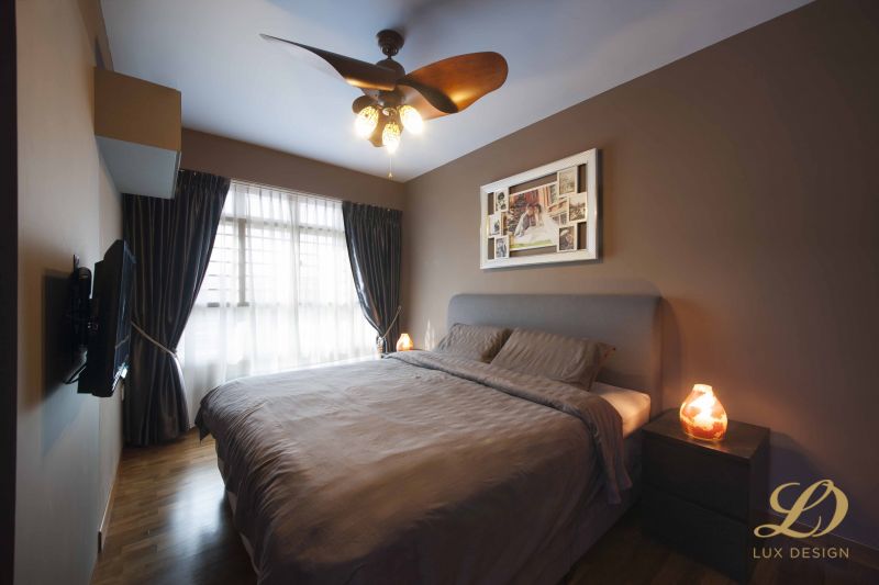 Contemporary Design - Bedroom - HDB 5 Room - Design by Lux Design Pte Ltd