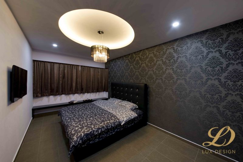 Eclectic, Modern, Victorian Design - Bedroom - HDB 5 Room - Design by Lux Design Pte Ltd
