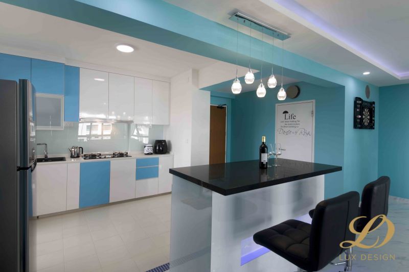 Eclectic, Modern, Victorian Design - Kitchen - HDB 5 Room - Design by Lux Design Pte Ltd