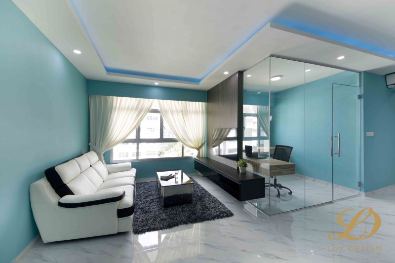 Eclectic, Modern, Victorian Design - Living Room - HDB 5 Room - Design by Lux Design Pte Ltd