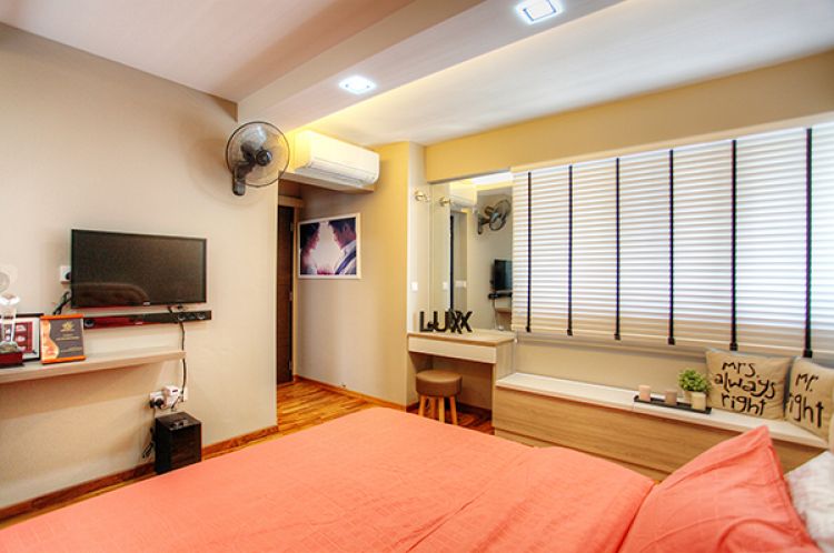 Contemporary, Country, Modern Design - Bedroom - HDB 5 Room - Design by Lux Design Pte Ltd