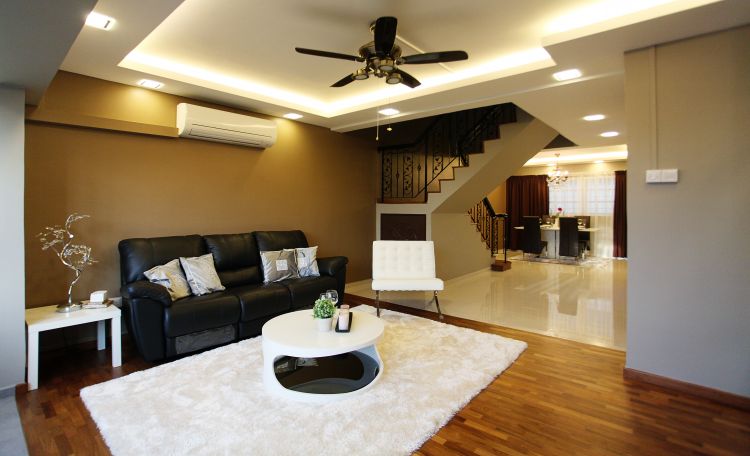 Contemporary, Modern Design - Living Room - HDB Executive Apartment - Design by Lux Design Pte Ltd