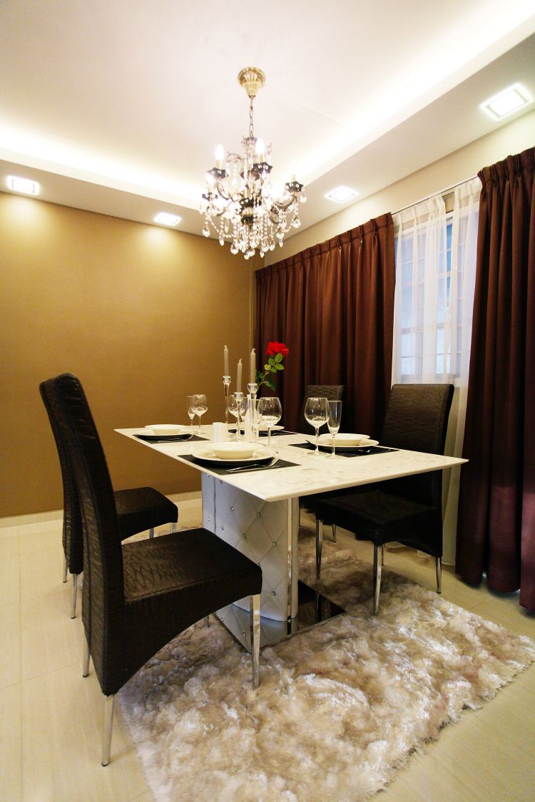 Contemporary, Modern Design - Dining Room - HDB Executive Apartment - Design by Lux Design Pte Ltd