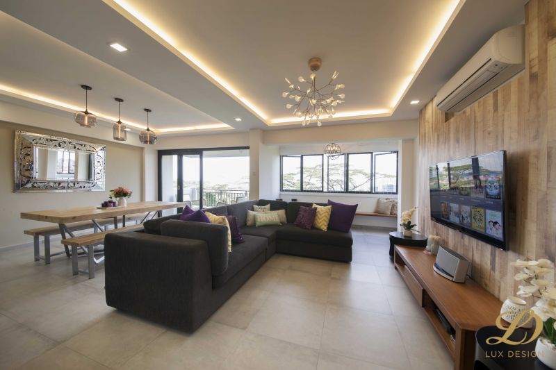 Contemporary, Modern Design - Living Room - Condominium - Design by Lux Design Pte Ltd