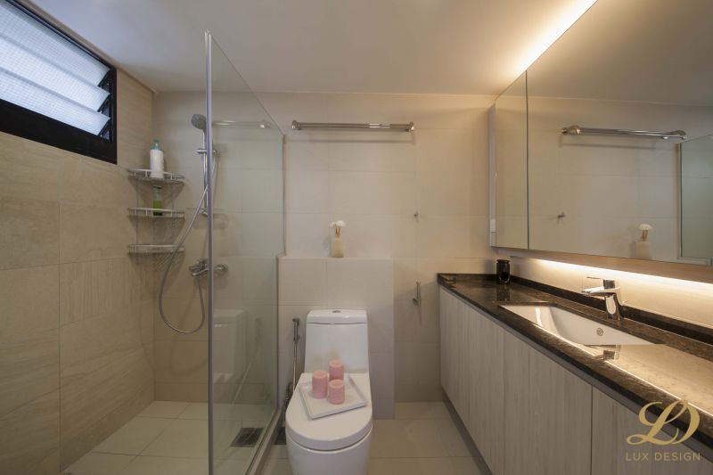 Contemporary, Modern Design - Bathroom - Condominium - Design by Lux Design Pte Ltd